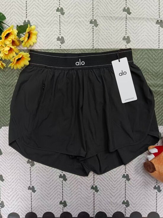 ALO Yoga Pants - 👩🚒Black ALO Match Point Short😋High-Rise |Versatile|New With Tags
